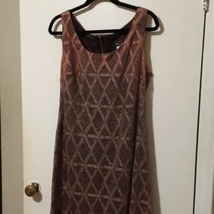 Tan ombré flapper-esque dress